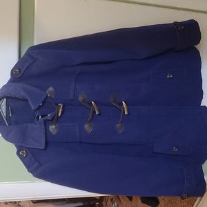 George Ladies Purple Toggle Zipper Fashion Coat